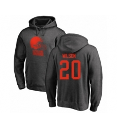 Football Cleveland Browns #20 Howard Wilson Ash One Color Pullover Hoodie