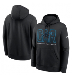 Men's Carolina Panthers Black Busted Play Club Fleece Pullover Hoodie