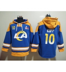 Men's Los Angeles Rams #99 Aaron Donald 2022 Royal Super Bowl LVI Pullover Hoodie