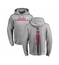 Football Arizona Cardinals #18 Kevin White Ash Backer Pullover Hoodie