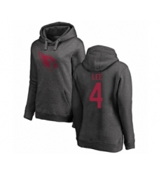 Football Women's Arizona Cardinals #4 Andy Lee Ash One Color Pullover Hoodie
