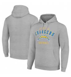 Men's Los Angeles Chargers Gray Pullover Hoodie