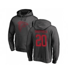 Football Atlanta Falcons #20 Kendall Sheffield Ash One Color Pullover Hoodie