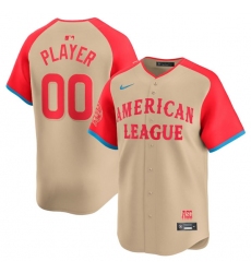 Men's American League Active Player Custom Cream 2024 All-Star Limited Stitched Baseball Jersey