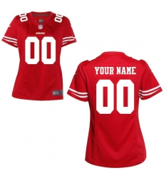 Women's San Francisco 49ers Nike Scarlet Custom Game Jersey