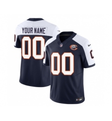 Men's Chicago Bears Active Player Custom 2023 F.U.S.E. Navy White Throwback Limited Football Stitched Jersey