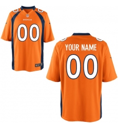 Men's Denver Broncos Nike Orange Custom Game Jersey