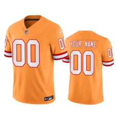Men's Tampa Bay Buccaneers Active Player Custom Orange 2023 F.U.S.E. Throwback Limited Stitched Jersey