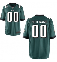 Men's Philadelphia Eagles Nike Midnight Green Custom Game Jersey