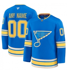 Men's St. Louis Blues Active Player Custom Blue 2024-25 Alternate Stitched Hockey Jersey