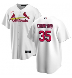 Men's St. Louis Cardinals #35 Brandon Crawford White Cool Base Stitched Baseball Jersey