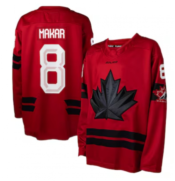 Youth Cale Makar #8 Red Hockey Canada 2026 Replica Jersey