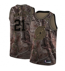 Men's Nike Portland Trail Blazers #21 Noah Vonleh Swingman Camo Realtree Collection NBA Jersey