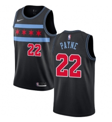 Men's Nike Chicago Bulls #22 Cameron Payne Swingman Black NBA Jersey - City Edition