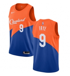Youth Nike Cleveland Cavaliers #9 Channing Frye Swingman Blue NBA Jersey - City Edition