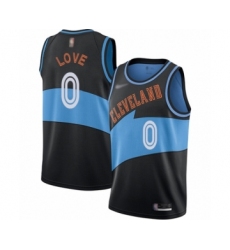 Men's Cleveland Cavaliers #0 Kevin Love Authentic Black Hardwood Classics Finished Basketball Jersey