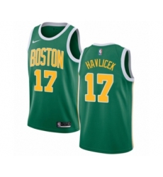 Women's Nike Boston Celtics #17 John Havlicek Green Swingman Jersey - Earned Edition