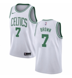 Youth Nike Boston Celtics #7 Jaylen Brown Swingman White NBA Jersey - Association Edition