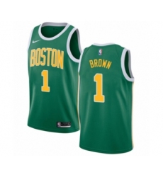 Women's Nike Boston Celtics #1 Walter Brown Green Swingman Jersey - Earned Edition