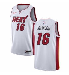 Youth Nike Miami Heat #16 James Johnson Authentic NBA Jersey - Association Edition