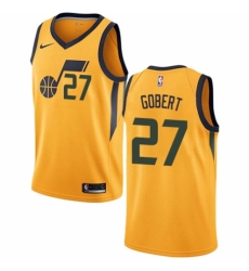 Youth Nike Utah Jazz #27 Rudy Gobert Authentic Gold NBA Jersey Statement Edition