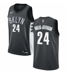 Youth Nike Brooklyn Nets #24 Rondae Hollis-Jefferson Swingman Gray NBA Jersey Statement Edition