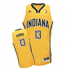 Youth Adidas Indiana Pacers #13 Paul George Swingman Gold Alternate NBA Jersey