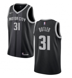 Youth Nike Detroit Pistons #31 Caron Butler Swingman Black NBA Jersey - City Edition