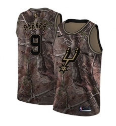 Youth Nike San Antonio Spurs #9 Tony Parker Swingman Camo Realtree Collection NBA Jersey