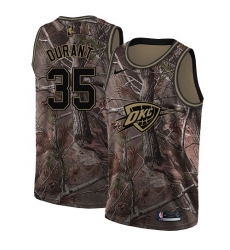 Youth Nike Oklahoma City Thunder #35 Kevin Durant Swingman Camo Realtree Collection NBA Jersey