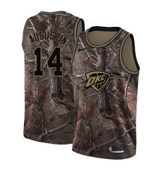 Men's Nike Oklahoma City Thunder #14 D.J. Augustin Swingman Camo Realtree Collection NBA Jersey