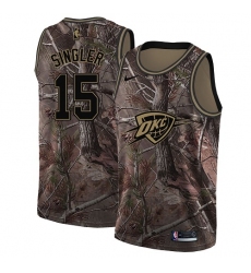 Women's Nike Oklahoma City Thunder #15 Kyle Singler Swingman Camo Realtree Collection NBA Jersey