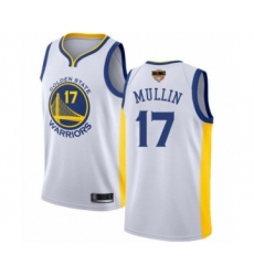 Men's Golden State Warriors #17 Chris Mullin Swingman White 2019 Basketball Finals Bound Basketball Jersey - Association Edition