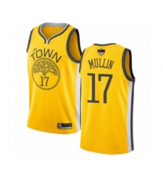 Men's Golden State Warriors #17 Chris Mullin Yellow Swingman 2019 Basketball Finals Bound Jersey - Earned Edition