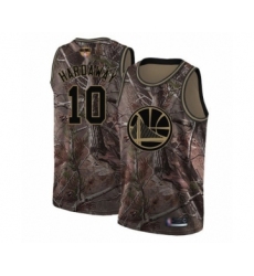 Men's Golden State Warriors #10 Tim Hardaway Swingman Gold 2019 Basketball Finals Bound Basketball Jersey - City Edition