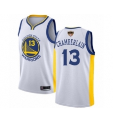 Women's Golden State Warriors #13 Wilt Chamberlain Swingman White 2019 Basketball Finals Bound Basketball Jersey - Association Edition