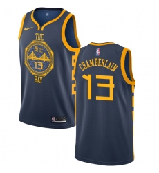 Women's Nike Golden State Warriors #13 Wilt Chamberlain Swingman Navy Blue NBA Jersey - City Edition
