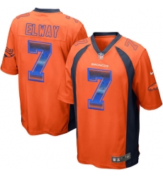 Youth Nike Denver Broncos #7 John Elway Limited Orange Strobe NFL Jersey