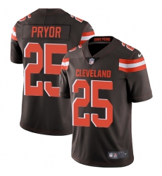Youth Nike Cleveland Browns #25 Calvin Pryor Brown Team Color Vapor Untouchable Limited Player NFL Jersey