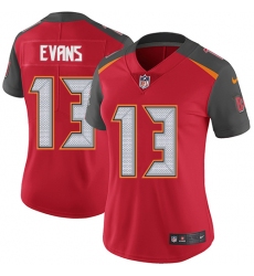 Women's Nike Tampa Bay Buccaneers #13 Mike Evans Elite Red Team Color NFL Jersey
