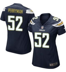 Women's Nike Los Angeles Chargers #52 Denzel Perryman Game Navy Blue Team Color NFL Jersey