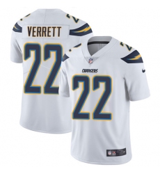 Youth Nike Los Angeles Chargers #22 Jason Verrett Elite White NFL Jersey