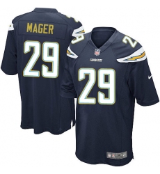 Men's Nike Los Angeles Chargers #29 Craig Mager Game Navy Blue Team Color NFL Jersey