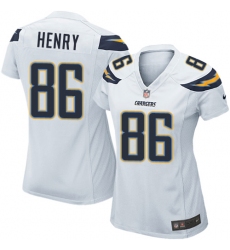 Women's Nike Los Angeles Chargers #86 Hunter Henry Game White NFL Jersey