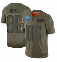 Youth Los Angeles Chargers #86 Hunter Henry Limited Camo 2019 Salute to Service Football Jersey