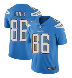 Youth Nike Los Angeles Chargers #86 Hunter Henry Elite Electric Blue Alternate NFL Jersey