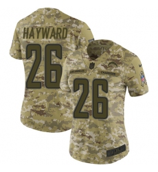 Women's Nike Los Angeles Chargers #26 Casey Hayward Limited Camo 2018 Salute to Service NFL Jersey