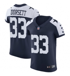 Men's Nike Dallas Cowboys #33 Tony Dorsett Navy Blue Throwback Alternate Vapor Untouchable Elite Player NFL Jersey