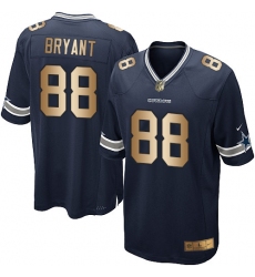 Youth Nike Dallas Cowboys #88 Dez Bryant Elite Navy/Gold Team Color NFL Jersey