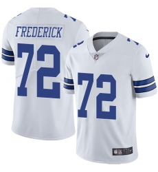 Men's Nike Dallas Cowboys #72 Travis Frederick White Vapor Untouchable Limited Player NFL Jersey